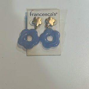 Cute blue and gold earrings